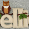 Nombre personalizado animales del bosque