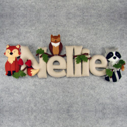 Personalized name forest animals