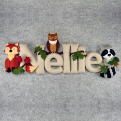 Nombre personalizado animales del bosque