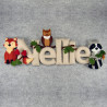 Nombre personalizado animales del bosque