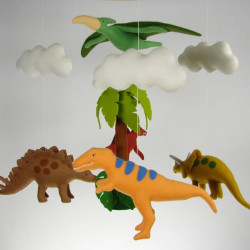 Dinosaur crib mobile