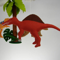 Dinosaur crib mobile