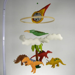 Dinosaur crib mobile