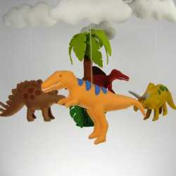 Dinosaur crib mobile