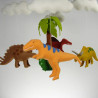 Dinosaur crib mobile