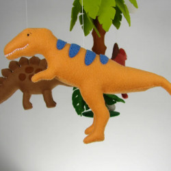 Dinosaur crib mobile