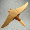 Handmade Pteranodon crafted from wool felt in various colors