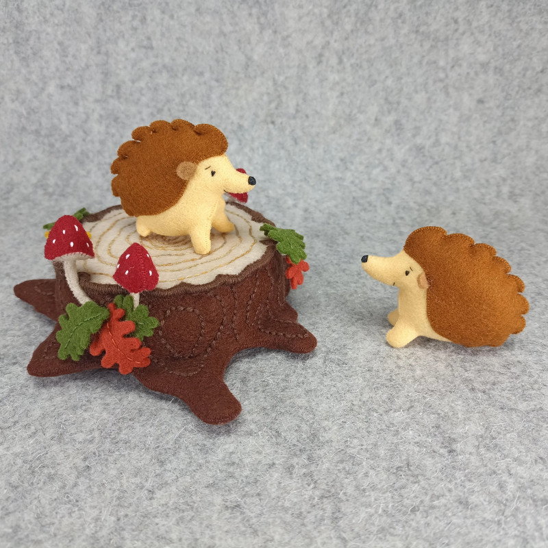 Hedgehog scene in the forest Hedgehog scene in the forest