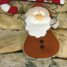 Papa Noel con bastón de caramelo